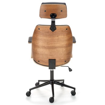 Kancelárska stolička AGNOZAU orech/čierna 5