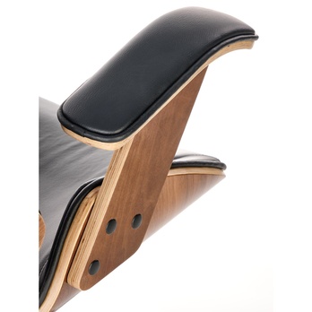 Kancelárska stolička AGNOZAU orech/čierna 6