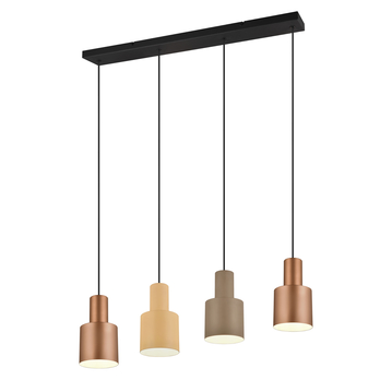 Závesné svietidlo AGUDO 4 hnedá/čierna 1