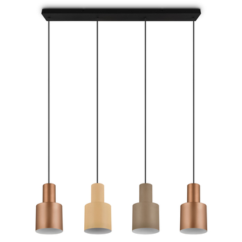 Závesné svietidlo AGUDO 4 hnedá/čierna 2