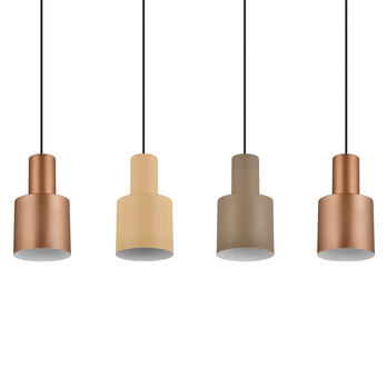 Závesné svietidlo AGUDO 4 hnedá/čierna 3