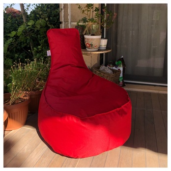 Outdoor sedací vak AKTIF červená 1