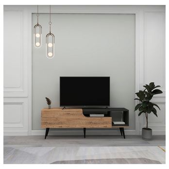 TV komoda ALBA borovica atlantic/antracitová 4