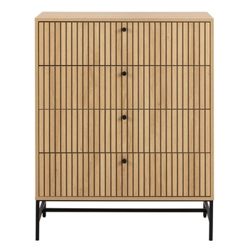 Komoda ALBANY 100 dub/matná čierna 2