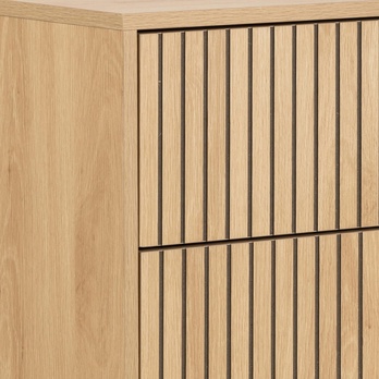 Komoda ALBANY 100 dub/matná čierna 4