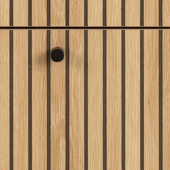 Komoda ALBANY 100 dub/matná čierna 5