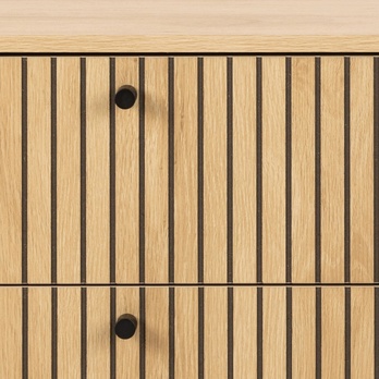 Komoda ALBANY 158 dub/matná čierna 5