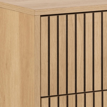 Komoda ALBANY 80 dub/matná čierna 4