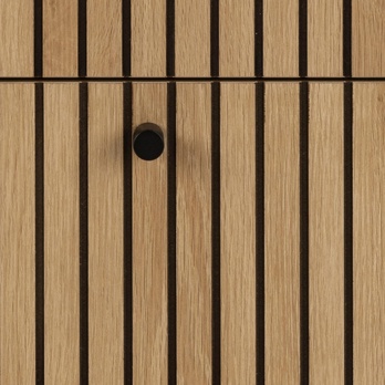 Komoda ALBANY 80 dub/matná čierna 5