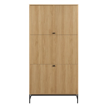 Šatníková skriňa ALBANY 99 dub/matná čierna 2