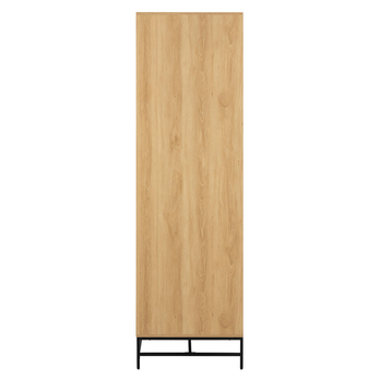 Šatníková skriňa ALBANY 99 dub/matná čierna 3