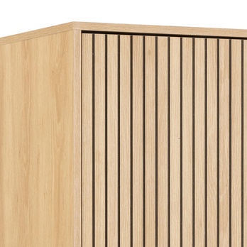 Šatníková skriňa ALBANY 99 dub/matná čierna 4