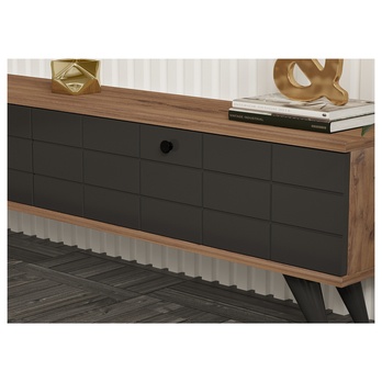 TV stolík ALBERI antracitová/borovica atlantic 4