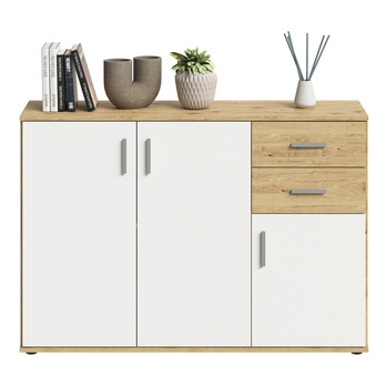 Komoda ALBI 2 dub artisan/biela 2