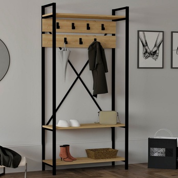 Predsieňová zostava ALFA hnedá/čierna 1