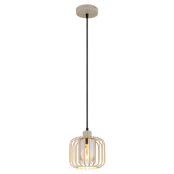 Závesné svietidlo ALFRED piesková/sivá, priemer 18 cm 2