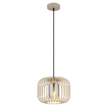Závesné svietidlo ALFRED piesková/sivá, priemer 28 cm 2