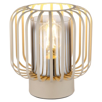 Stolná lampa ALFRED piesková/sivá 2