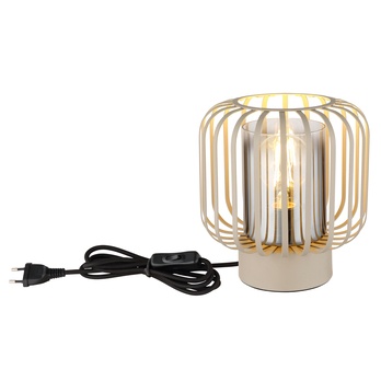 Stolná lampa ALFRED piesková/sivá 3