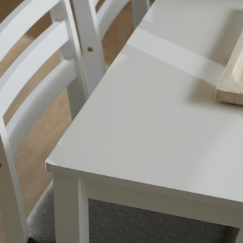 Jedálenská zostava ALICANTE svetlosivá/biela 6