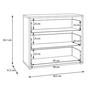 Komoda ALICE 2 terakota, šírka 95 cm 7