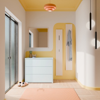 Komoda ALICE 2 sivá, šírka 95 cm 1