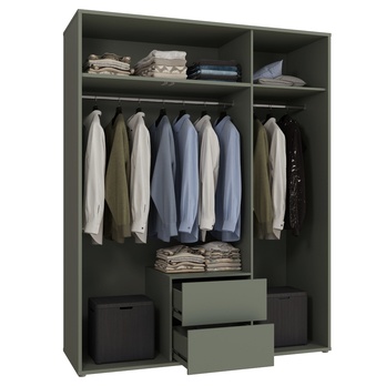 Šatníková skriňa ALICE 2 šalviová 2