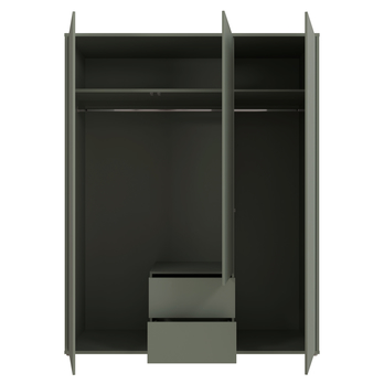 Šatníková skriňa ALICE 2 šalviová 3