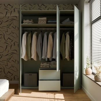 Šatníková skriňa ALICE 2 šalviová 4