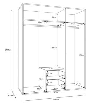 Šatníková skriňa ALICE 2 šalviová 7