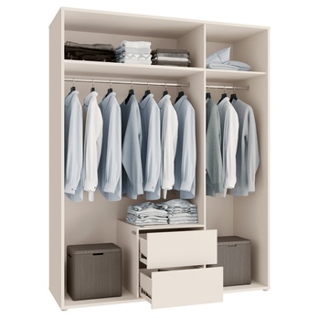 Šatníková skriňa ALICE 2 piesková 2