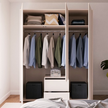 Šatníková skriňa ALICE 2 piesková 4