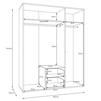 Šatníková skriňa ALICE 2 piesková 7