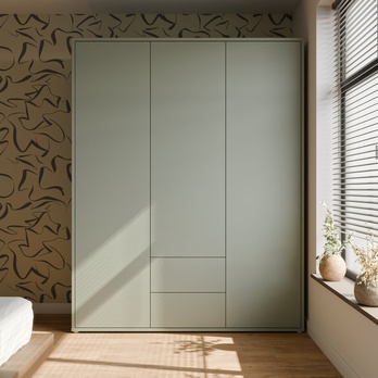 Šatníková skriňa ALICE 2 šalviová 1