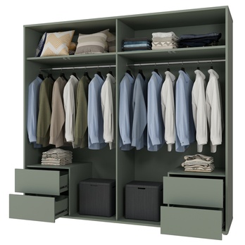 Šatníková skriňa ALICE 3 šalviová 2