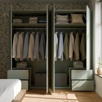 Šatníková skriňa ALICE 3 šalviová 4