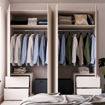 Šatníková skriňa ALICE 3 piesková 4