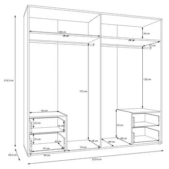 Šatníková skriňa ALICE 3 piesková 7