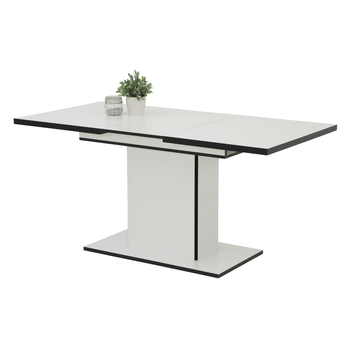 Jedálenský stôl ALICE II biela/čierna 2