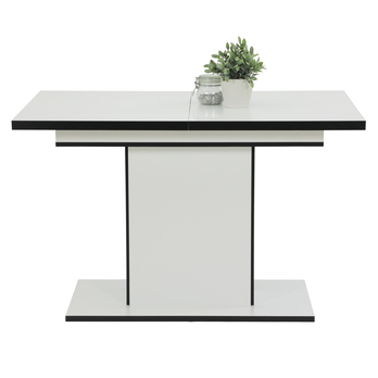 Jedálenský stôl ALICE II biela/čierna 3