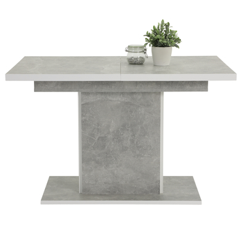 Jedálenský stôl ALICE II betón/biela 2