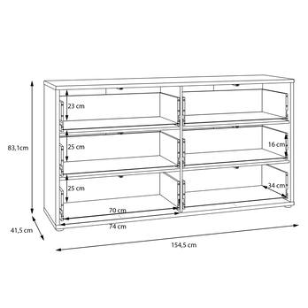 Komoda ALICE piesková, šírka 155 cm 7