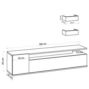 TV zostava ALIKA dub 4
