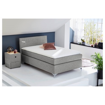 Posteľ boxspring ALISA svetlosivá 1
