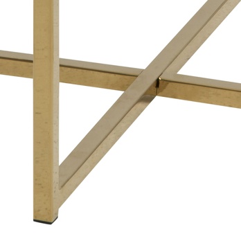 Odkladací stolík ALISMA biela/zlatá 5