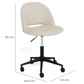 Kancelárska stolička ALLAN béžová 8