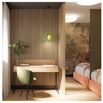 Lamelová deliaca stena ALMA dub 1