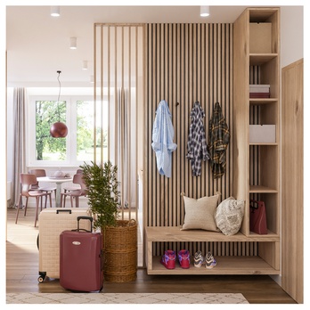 Lamelová deliaca stena ALMA dub 2