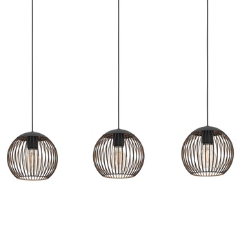 Závesné svietidlo ALMANZORA 2 čierna/medená 1