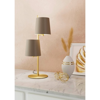 Stolná lampa ALMEIDA 2 oceľ/mosadz 1